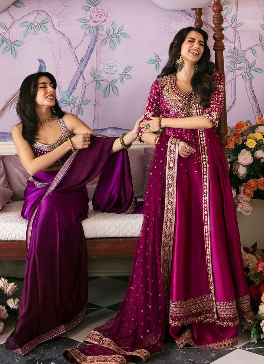 Narina Magenta Kalidaar And Dupatta and Pants