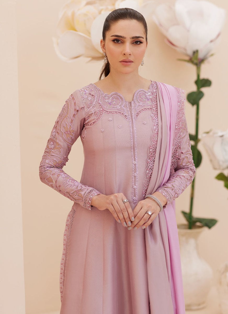 Moira Mauve Shirt And Dupatta