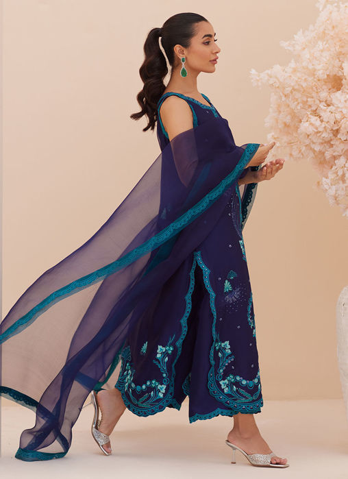 Rio Ink Shirt And Dupatta