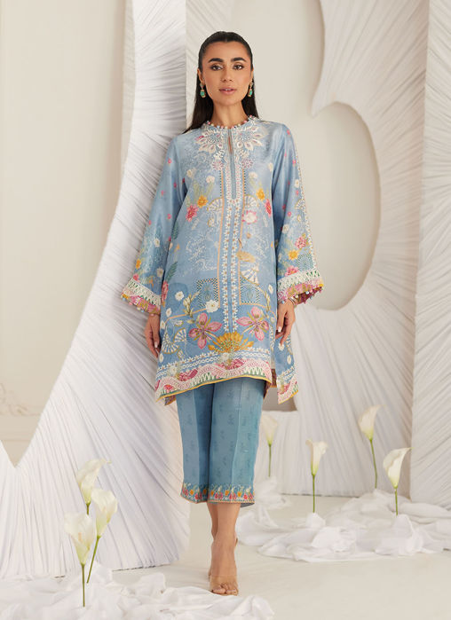 Carla Slate Blue Shirt And Pants