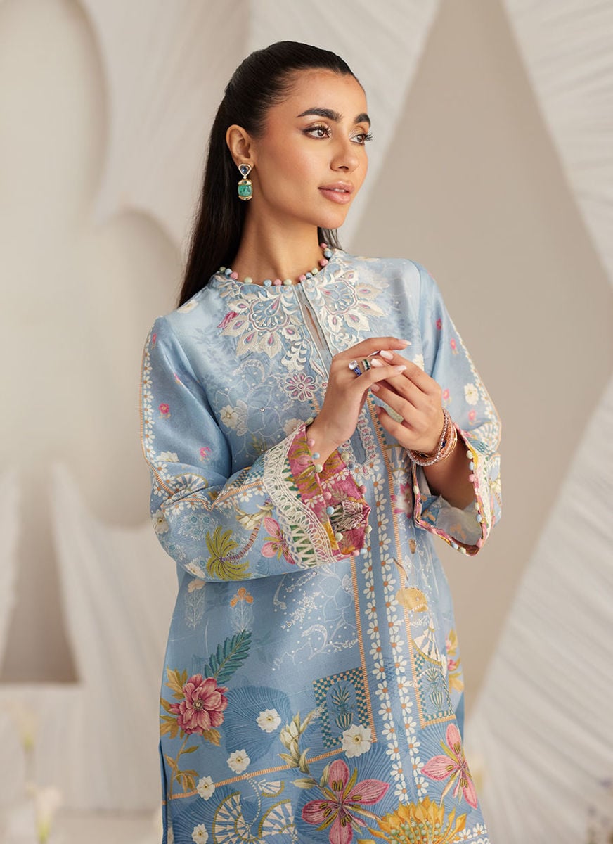 Carla Slate Blue Shirt And Pants