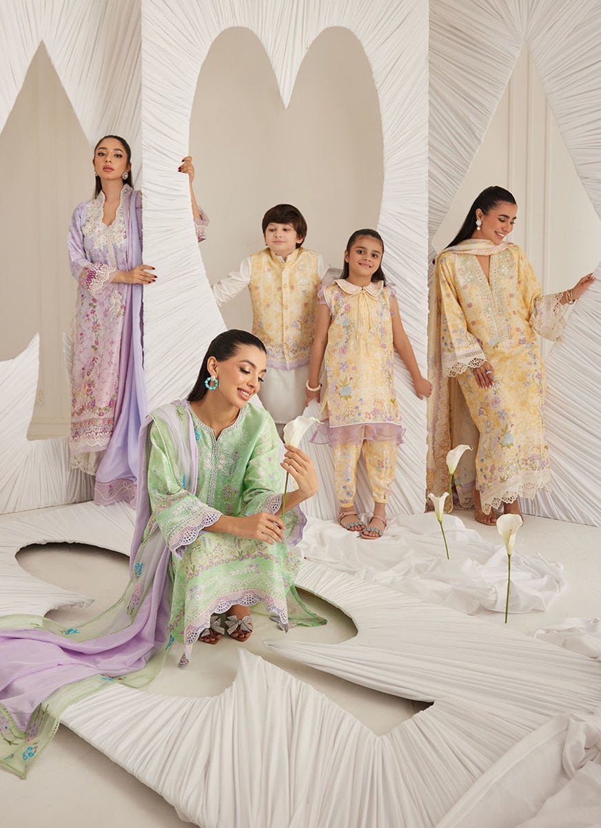 Polina Ombre Shirt And Dupatta