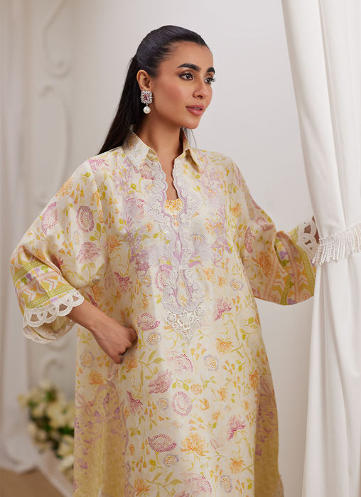 Emelia Ivory Shirt Dress