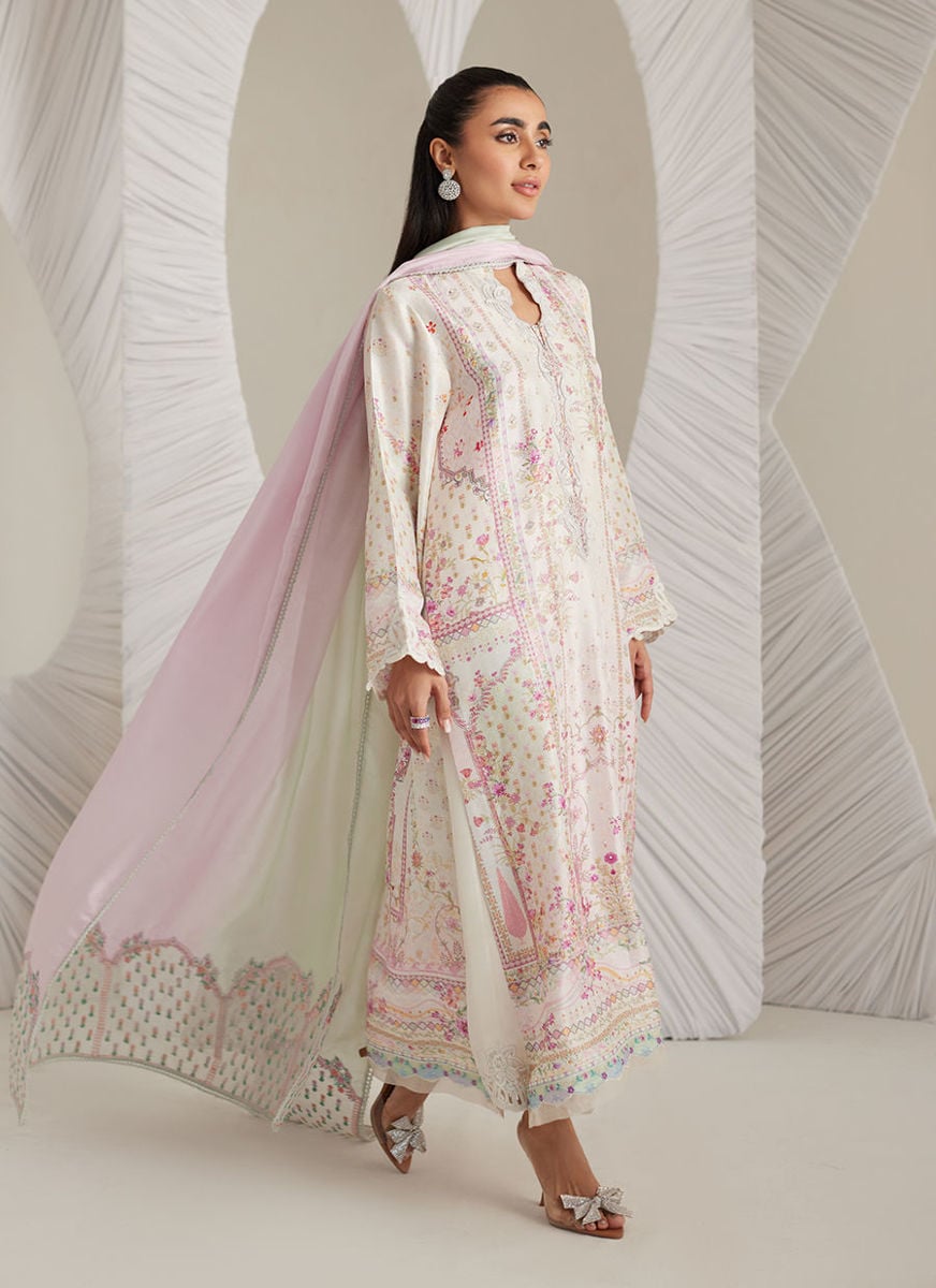 Brea Ivory Shirt And Dupatta