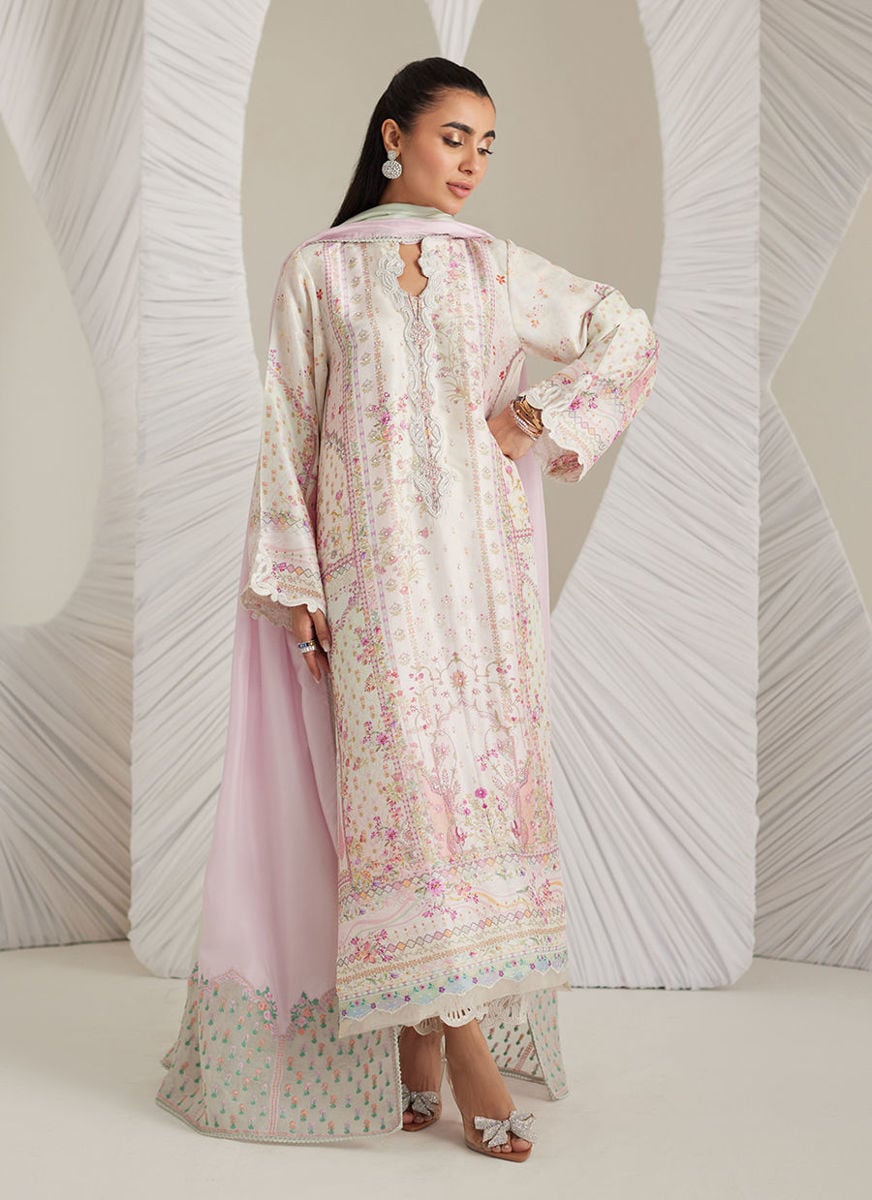 Brea Ivory Shirt And Dupatta