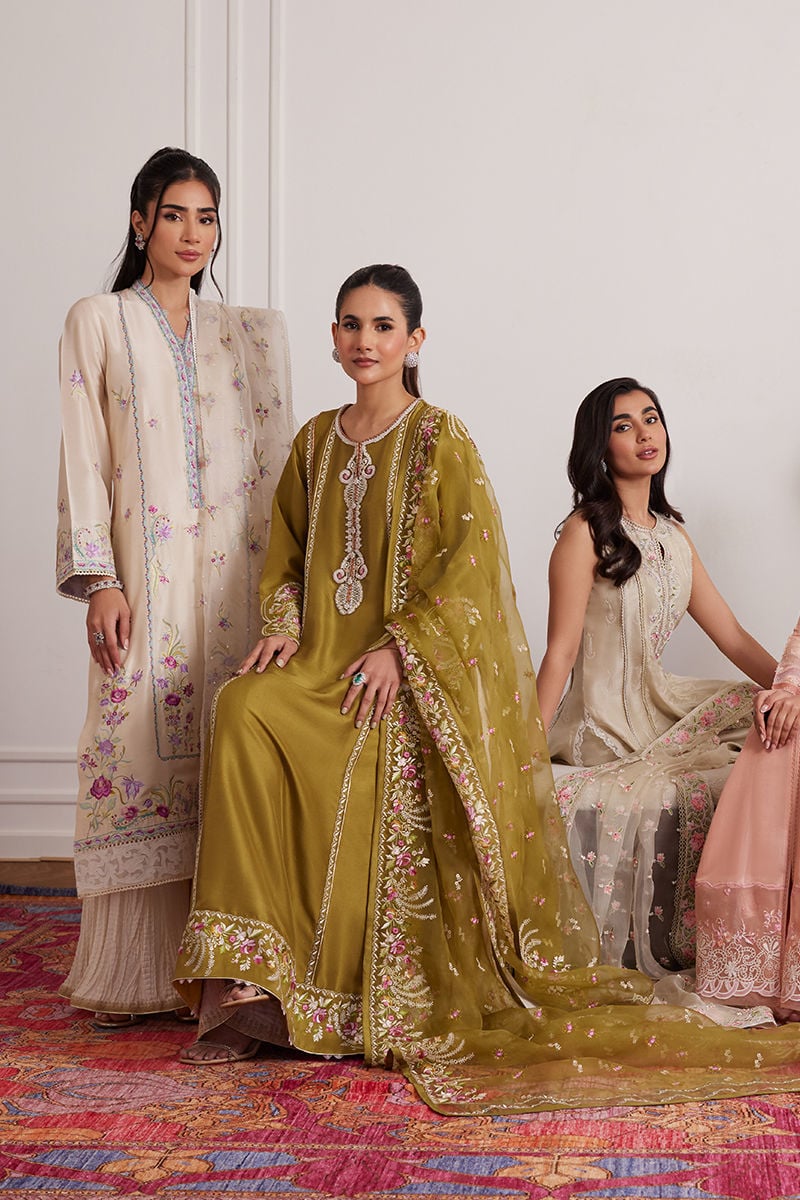 Everly Cream Shirt And Dupatta