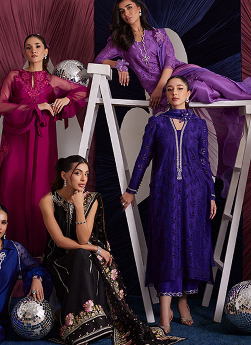 Illy Grape Shirt And Dupatta