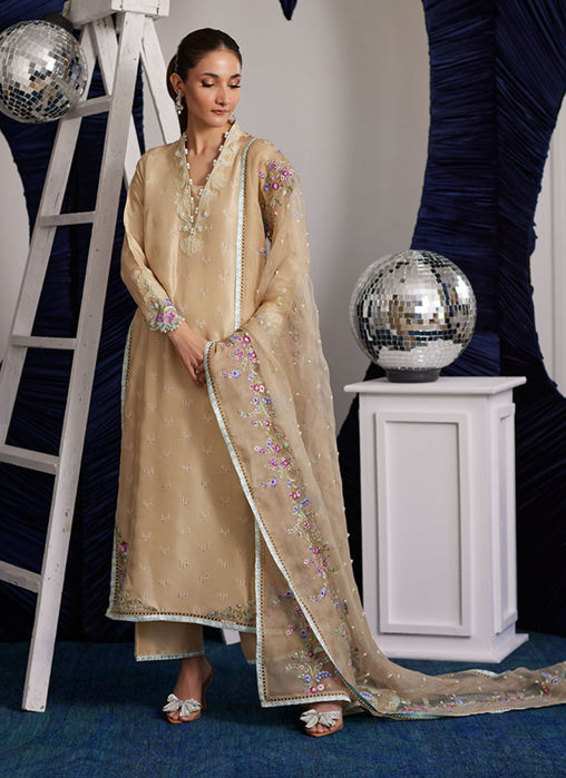 Picture of Brenna Champagne Shirt And Dupatta