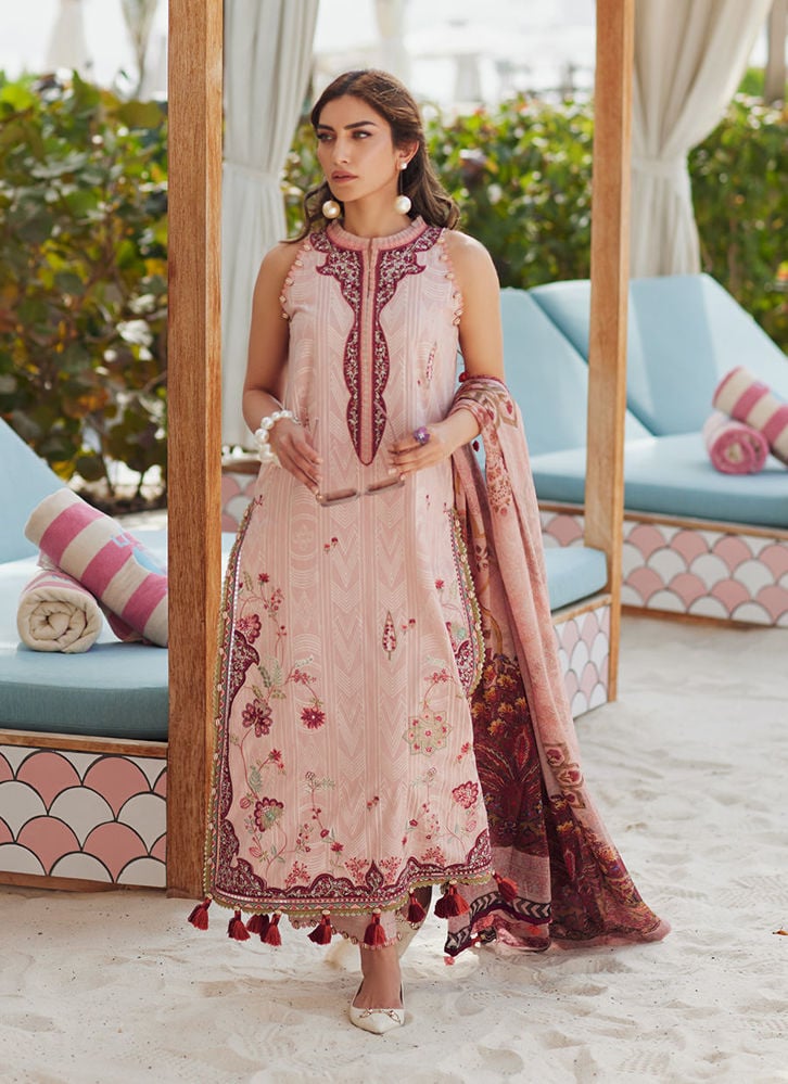 Pricsilla Tea Pink with Timeless Appeal | Farah Talib Aziz