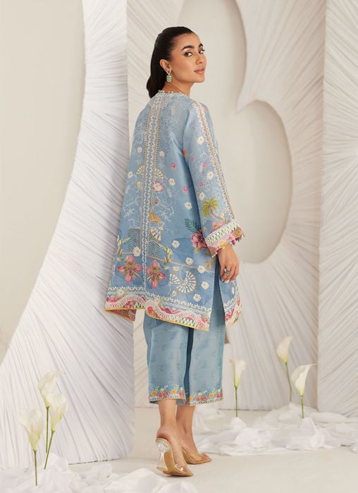 Carla Slate Blue Shirt and Pants