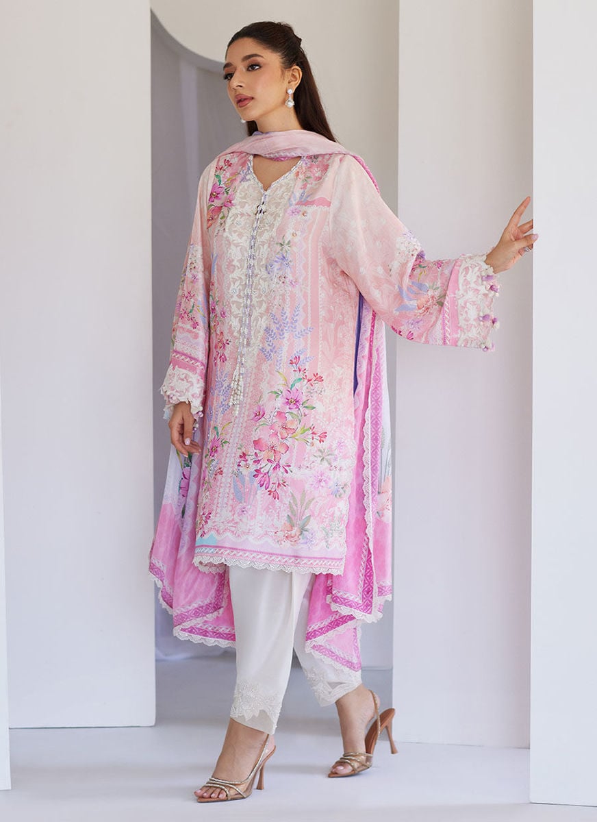 Oddie Pink Shirt And Dupatta