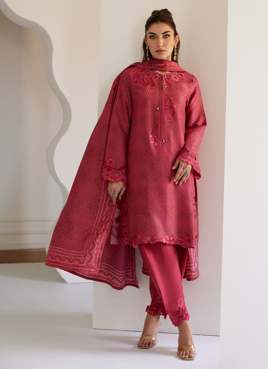 Solara Scarlett Shirt And Dupatta