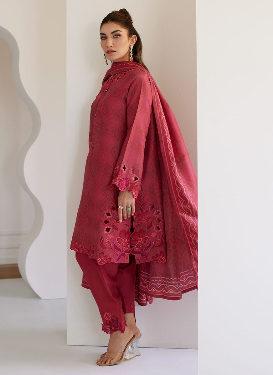 Solara Scarlett Shirt And Dupatta