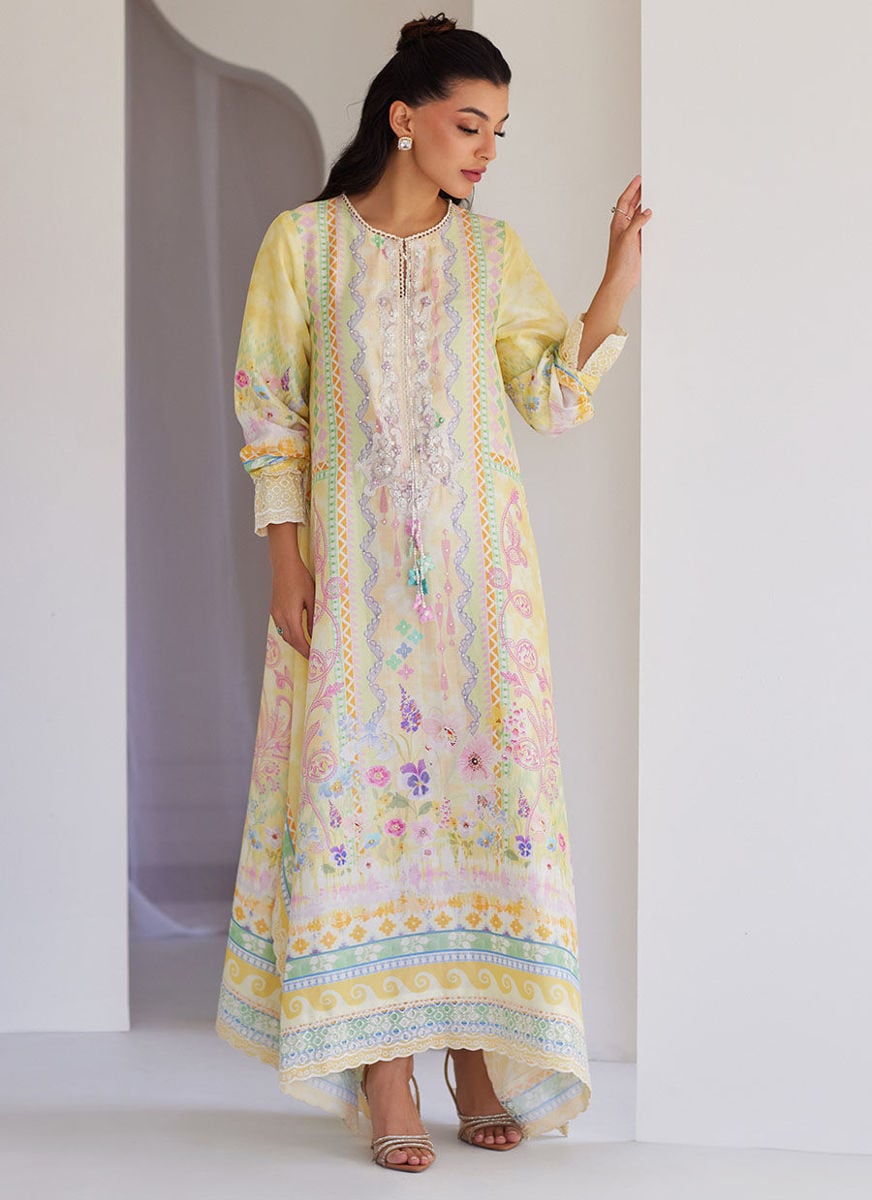 Cali Raw Silk Kaftan