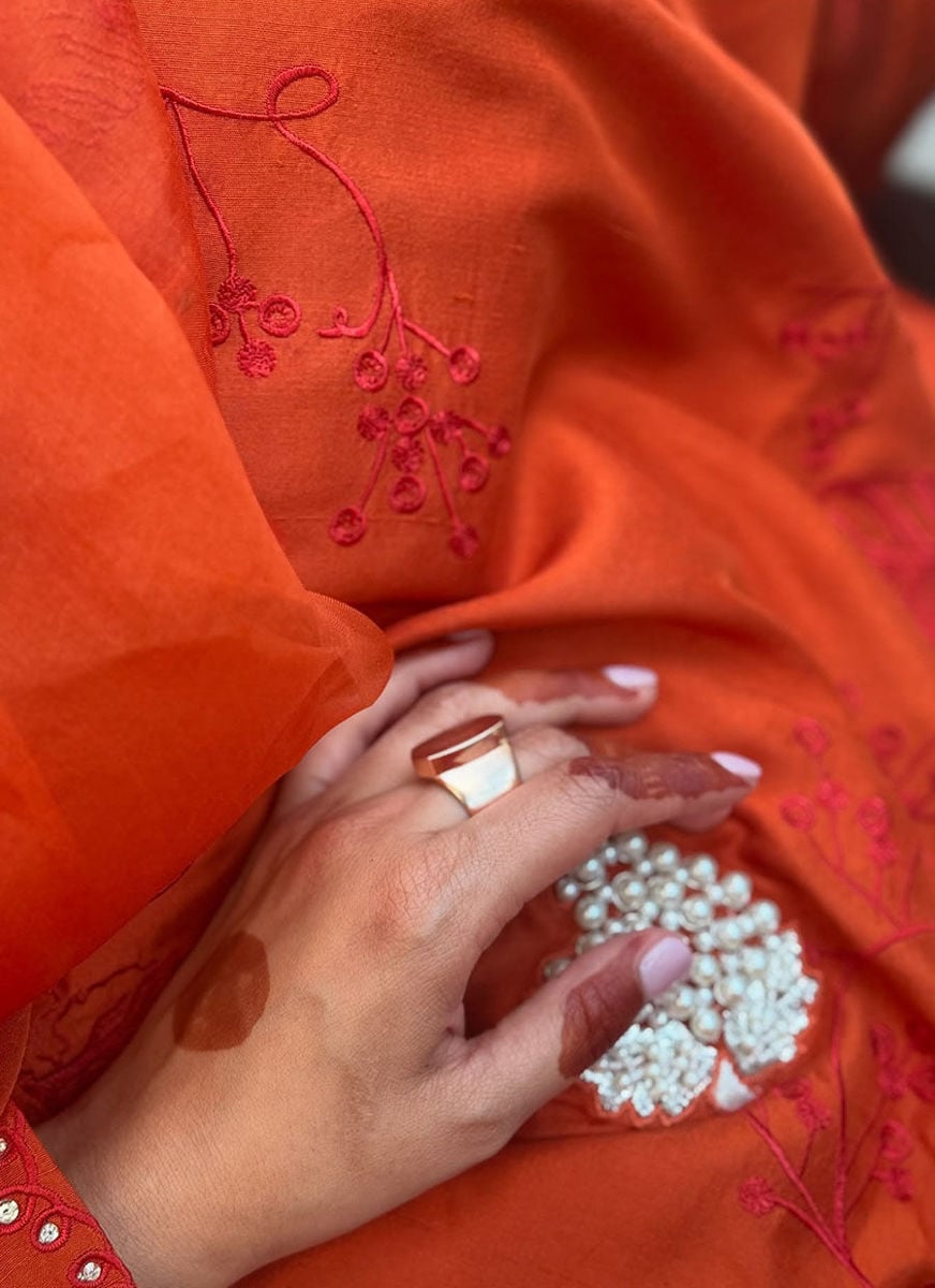 Reina Ebony Shirt And Dupatta