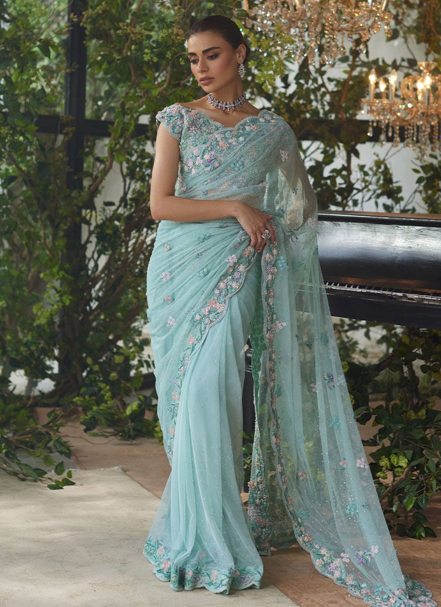 Vanya Aqua Saree