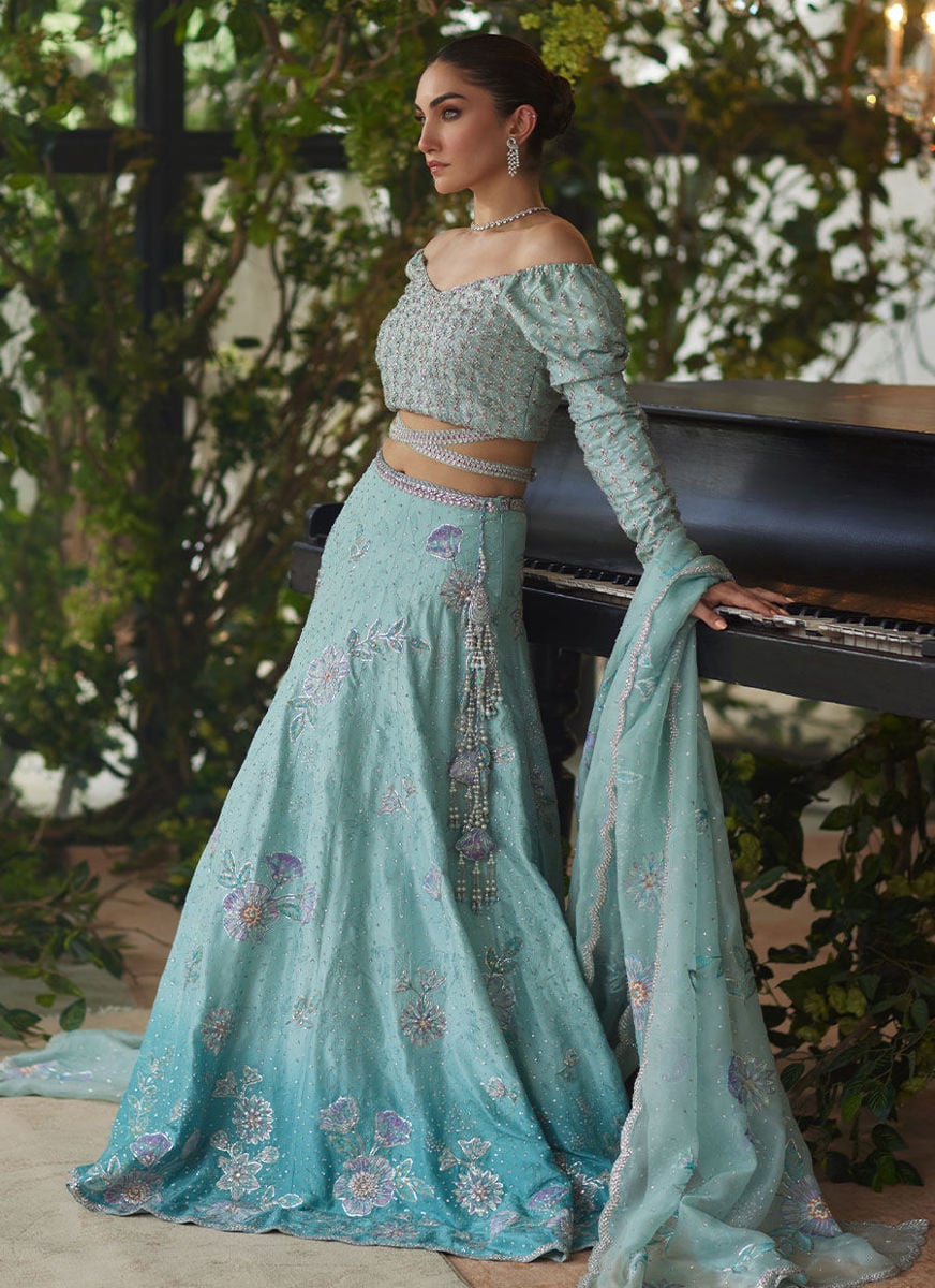 Mirabelle Aqua Lehnga Choli