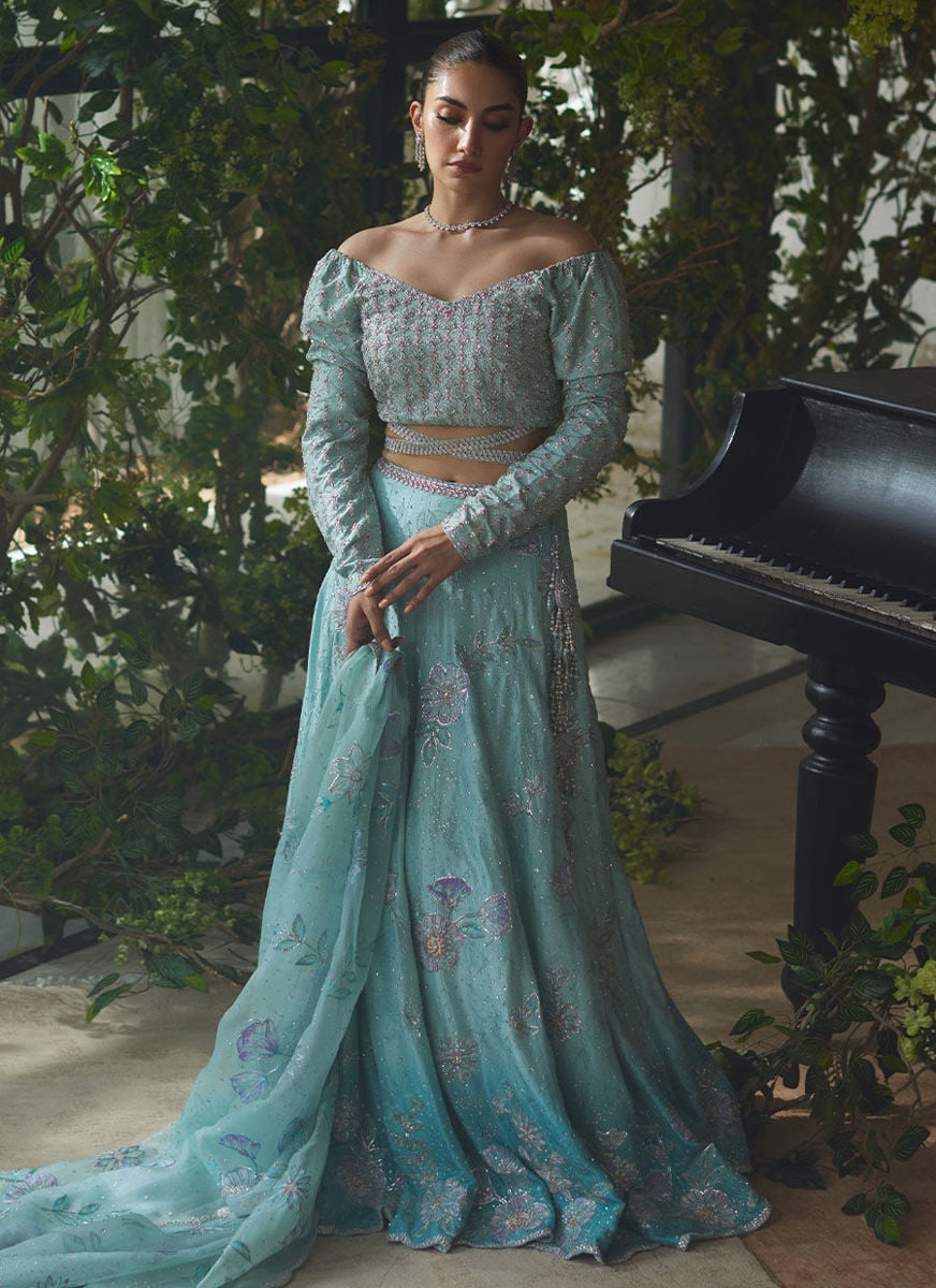 Mirabelle Aqua Lehnga Choli