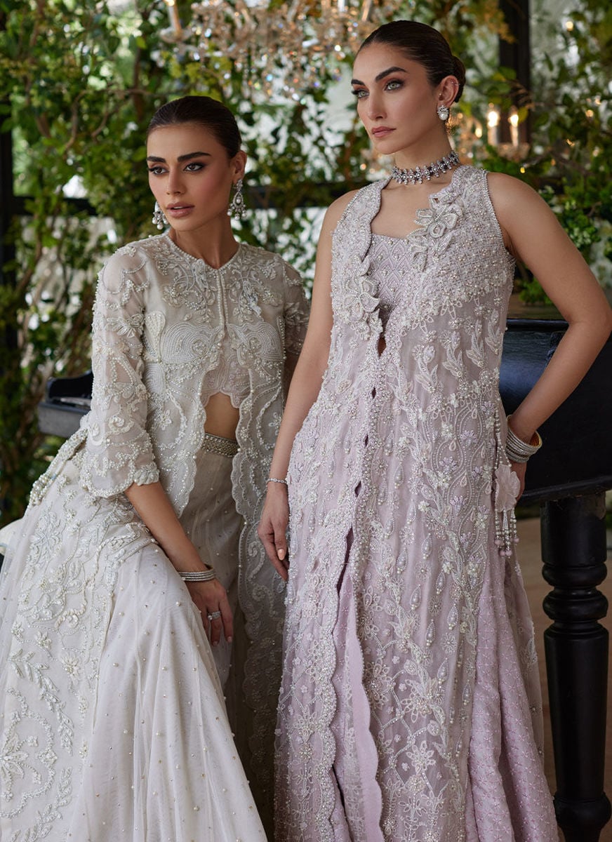 Vanika Ivory Organza Jacket