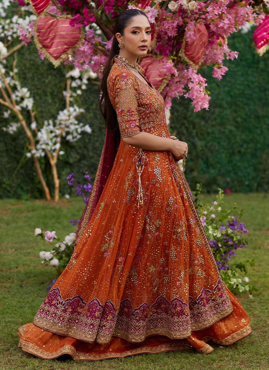 Mireya Burnt Orange Kalidaar