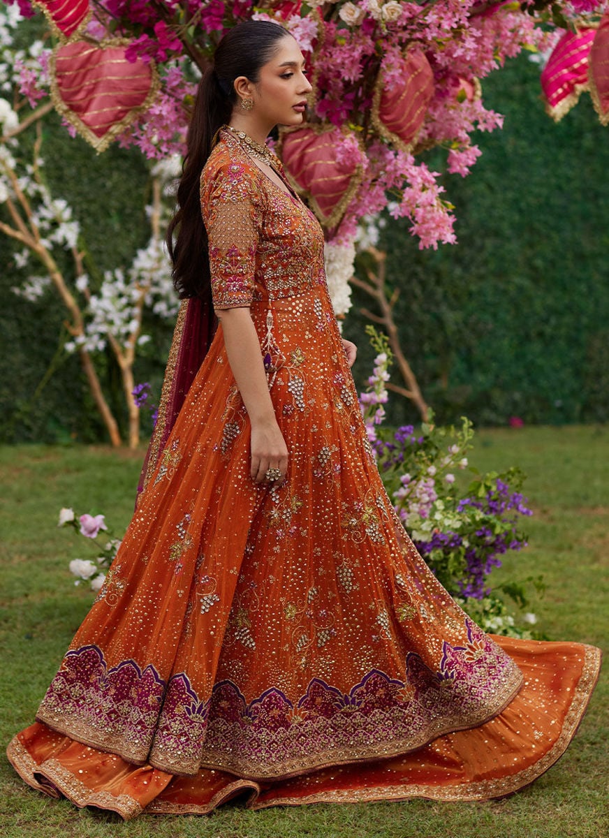 Mireya Burnt Orange Kalidaar