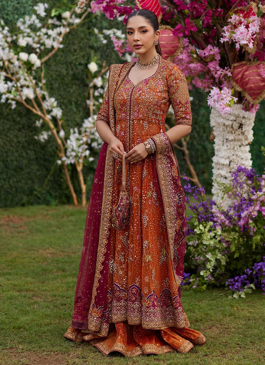 Mireya Burnt Orange Kalidaar