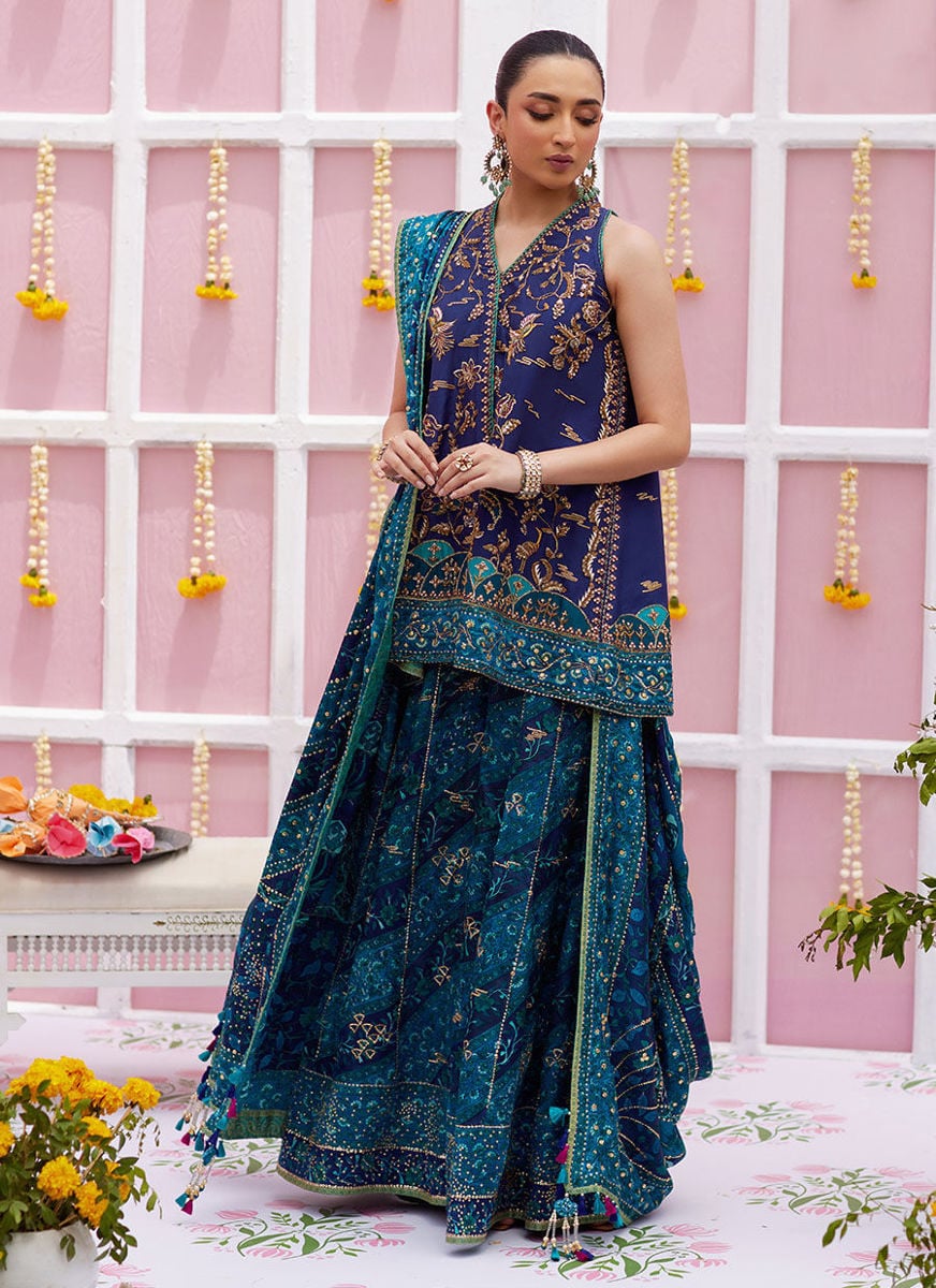 Ryza Blockprinted Short Shirt And Dhaka