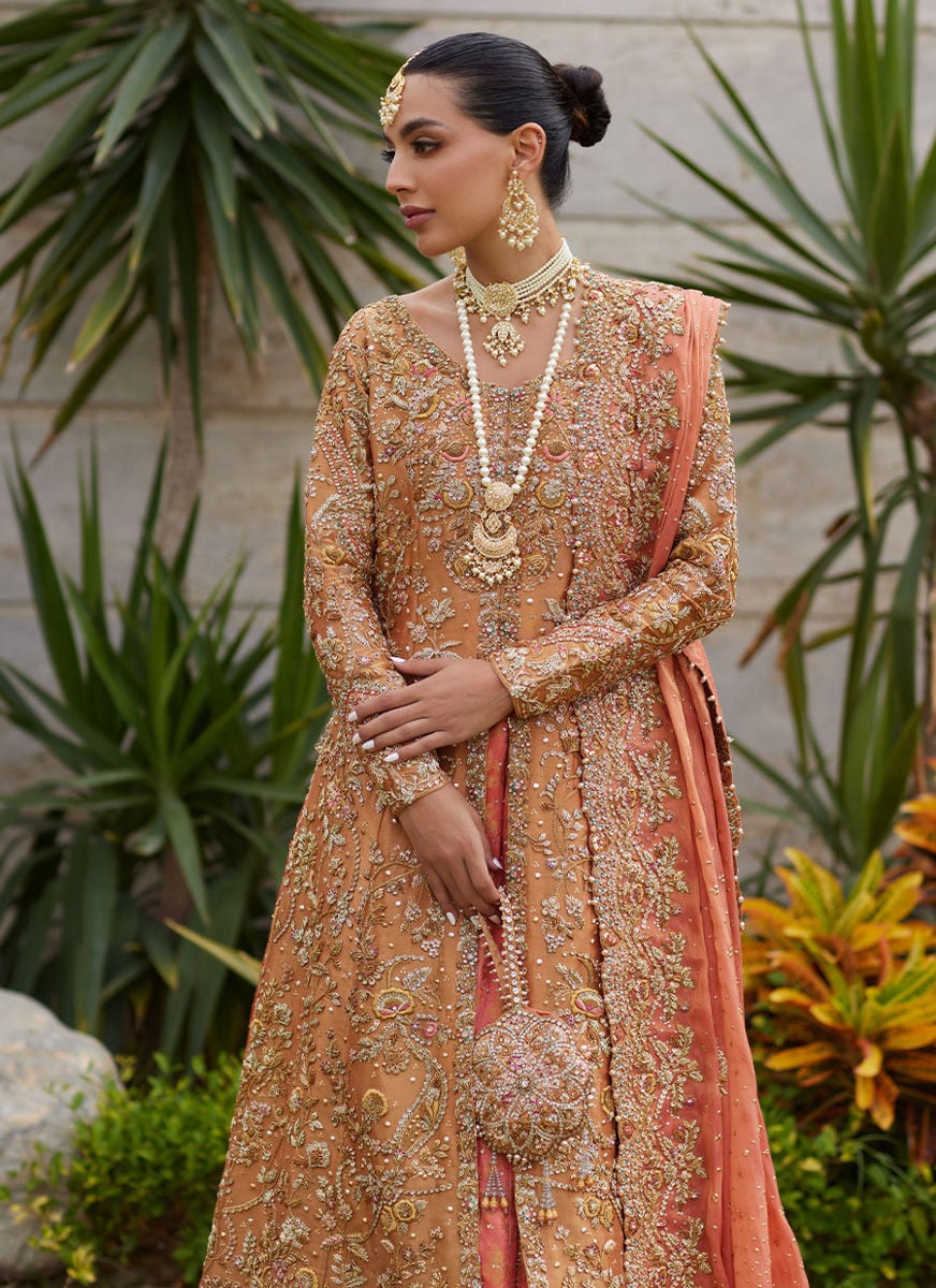 Gulbahar Peach Bridal