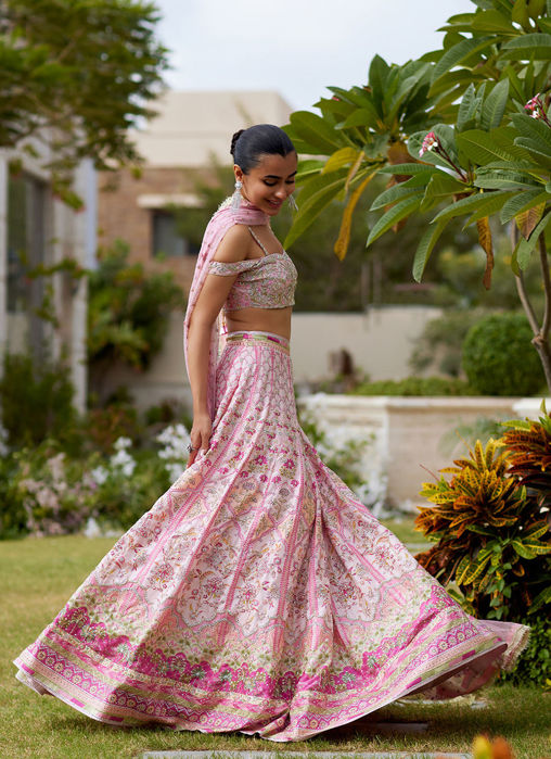 Dilruba Carnation Pink Lehnga Choli