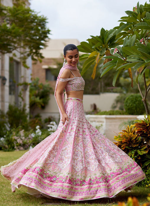 Dilruba Carnation Pink Lehnga Choli