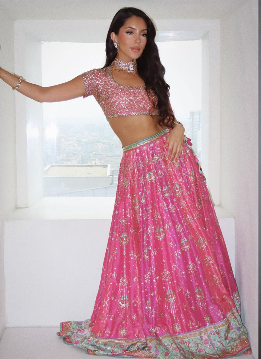 Parisa Hot Pink Lehenga Choli