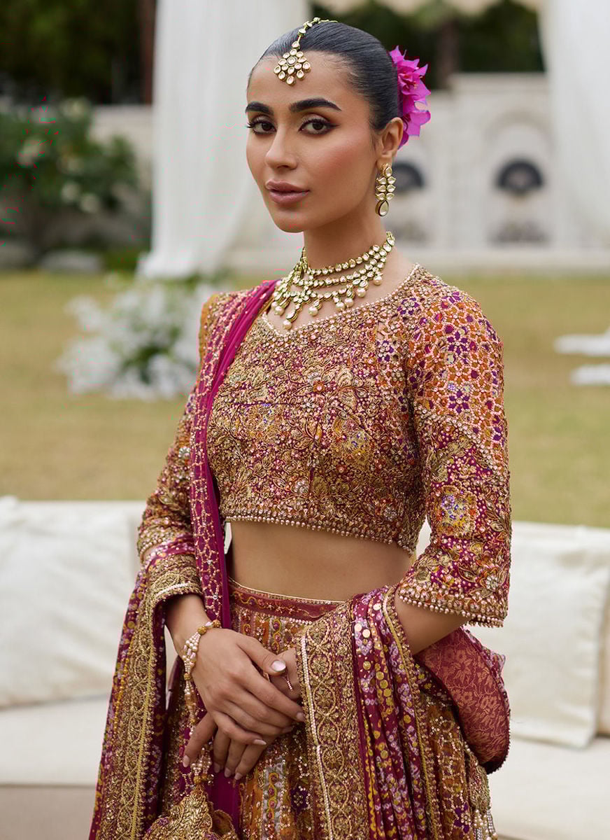 Raina Rust Lehnga Choli