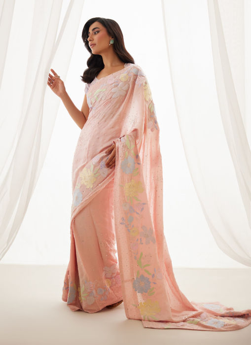 Neve Blush Saree And Blouse