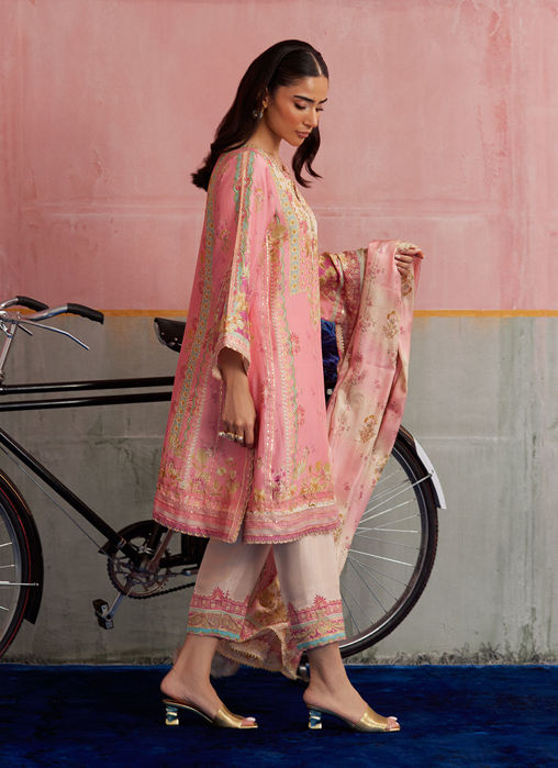 Vic Blush Shirt And Dupatta