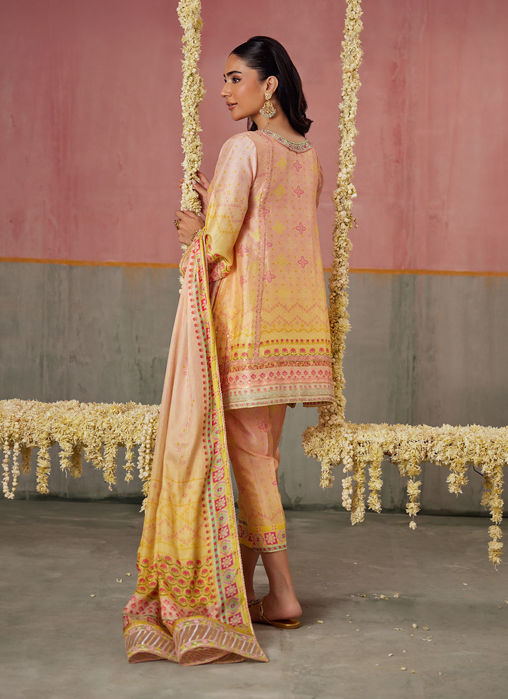 Livvy Ombre Shirt And Dupatta