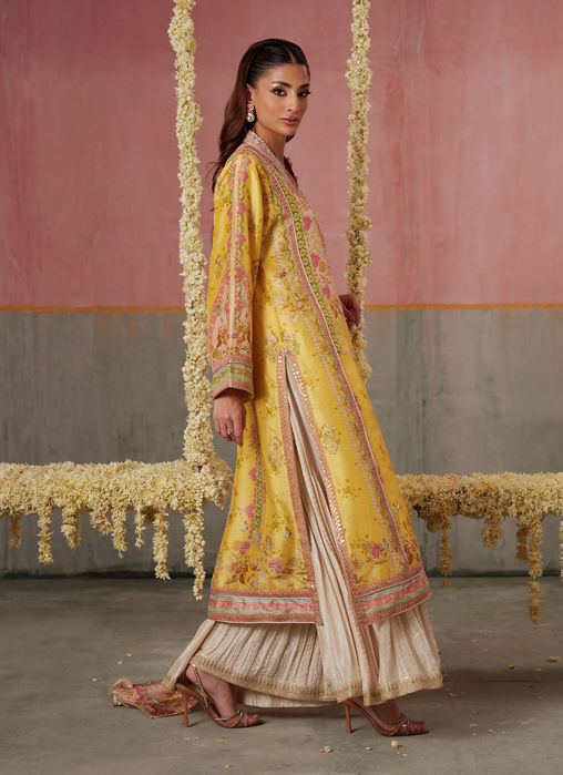 Mogra Buttercup Shirt And Dupatta