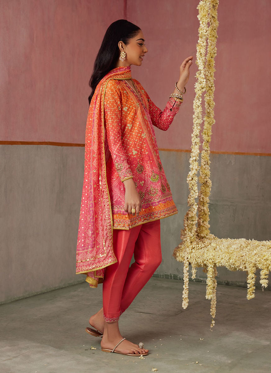 Ananya Ombre Shirt And Dupatta