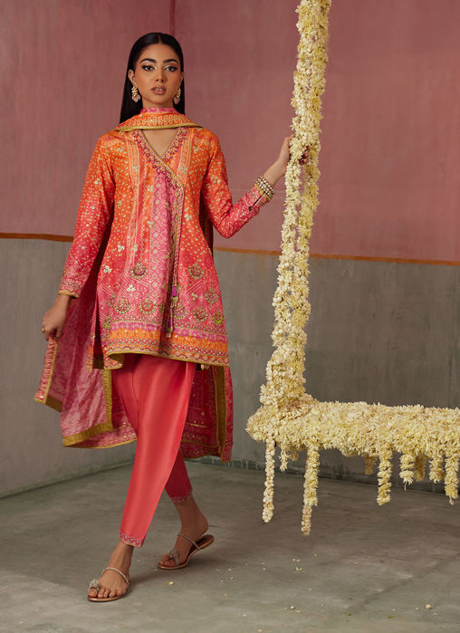 Ananya Ombre Shirt And Dupatta