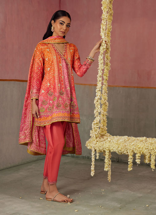 Ananya Ombre Shirt And Dupatta