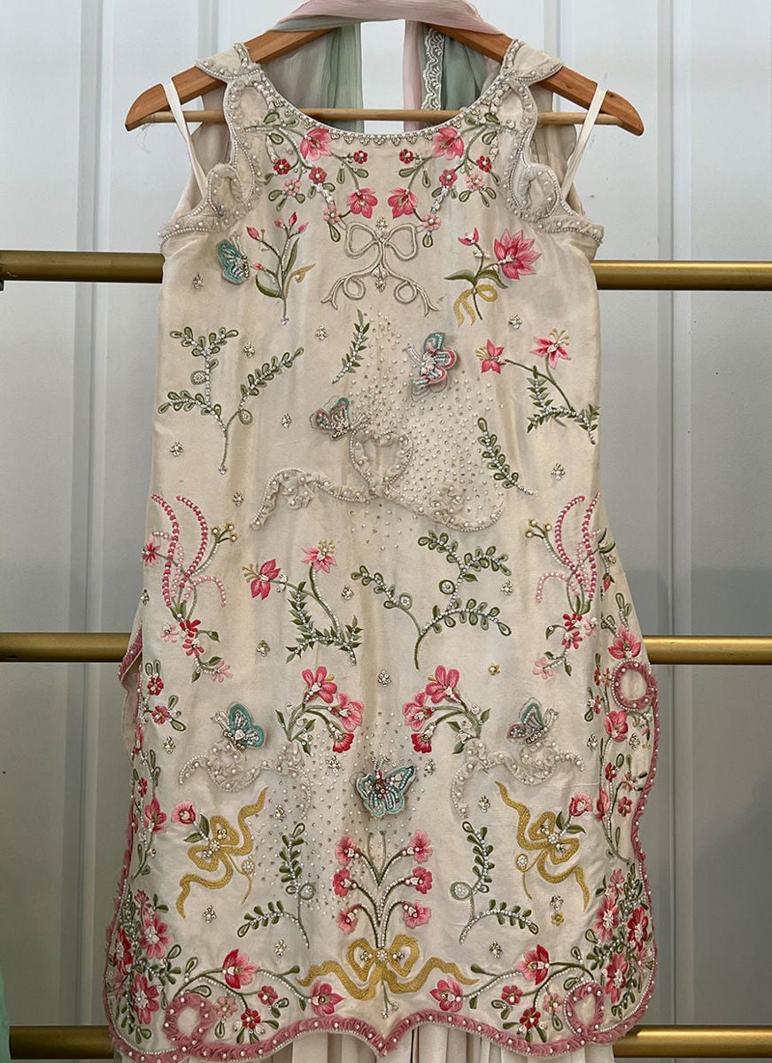 Anouk Ivory Shirt And Dupatta