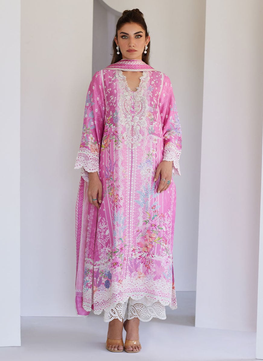 Lyra Pink Shirt And Dupatta