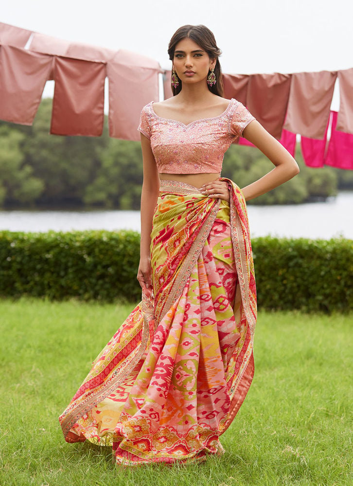 Rang Saree with Fine Embroidery | Farah Talib Aziz