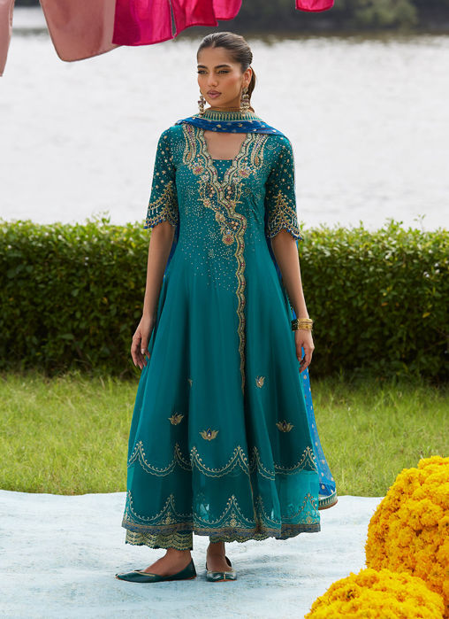 Empress Emerald Kalidaar And Dupatta