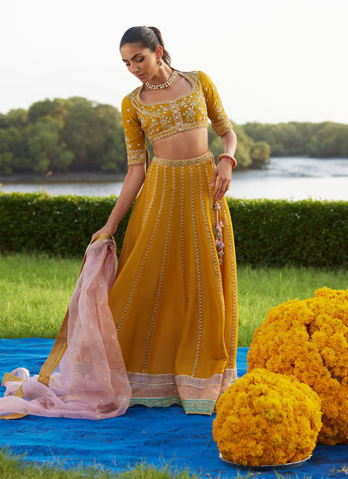 Zard Lengha Choli