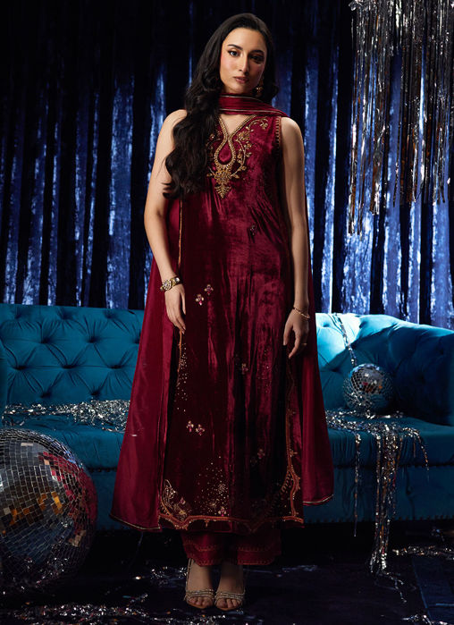 Picture of Arden Garnet Shirt And Dupatta