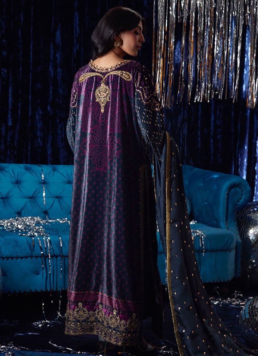 Reeya Velvet Shirt And Dupatta