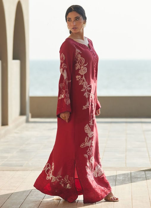 Siren Scarlett Silk Kaftan