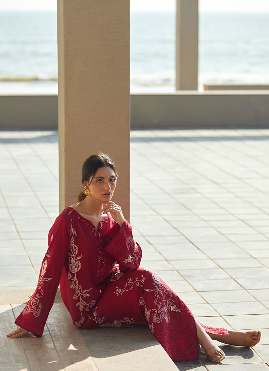 Siren Scarlett Silk Kaftan