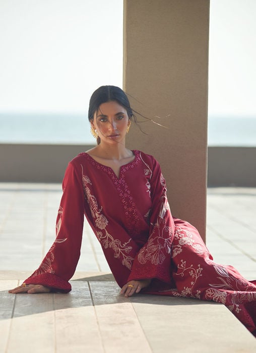 Siren Scarlett Silk Kaftan