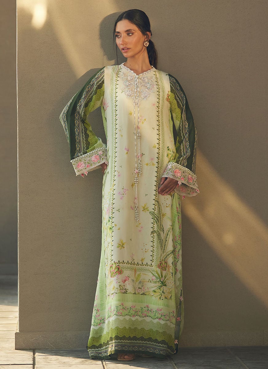 Selah Kiwi Crepe Kaftan